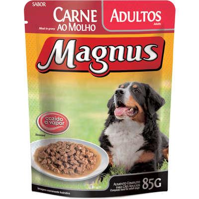 Magnus Premium Sachê Carne ao Molho para Cães Adultos 85g