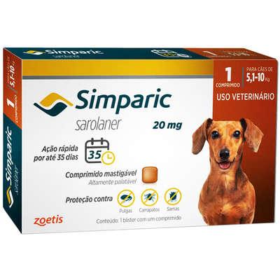 Simparic 20 mg para Cães 5,1 a 10 Kg Unidade