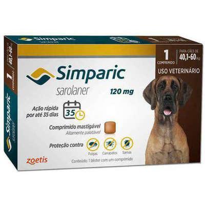Simparic 120 mg para Cães 40,1 a 60 Kg Unidade
