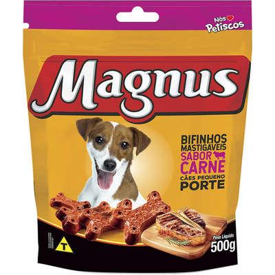 Bifinho Magnus Mastigáveis Sabor Carne para Cães Raças Pequenas 500g