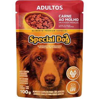 Sachê Special Dog Carne para Cães Adultos 100g