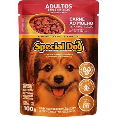 Sachê Special Dog Carne Adultos Raças Peq. 100g